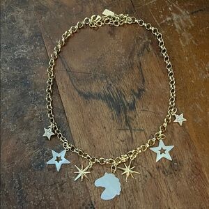 Luna Norte Brand - Gold Star Unicorn Charm Necklace
Mother of pearl